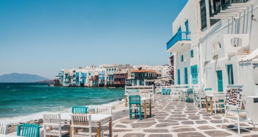 schoenste Ort der Welt Mykonos Strandpromenade