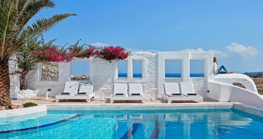 schoenste Orte der Welt Mr&Mrs White Paros Meerblick vom Pool